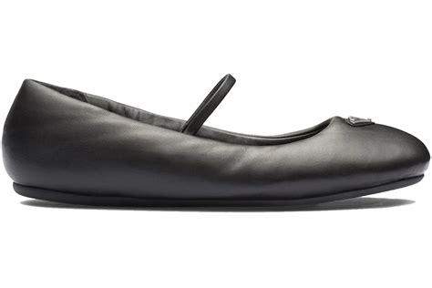 prada ballerinas black|Prada padded ballet flats.